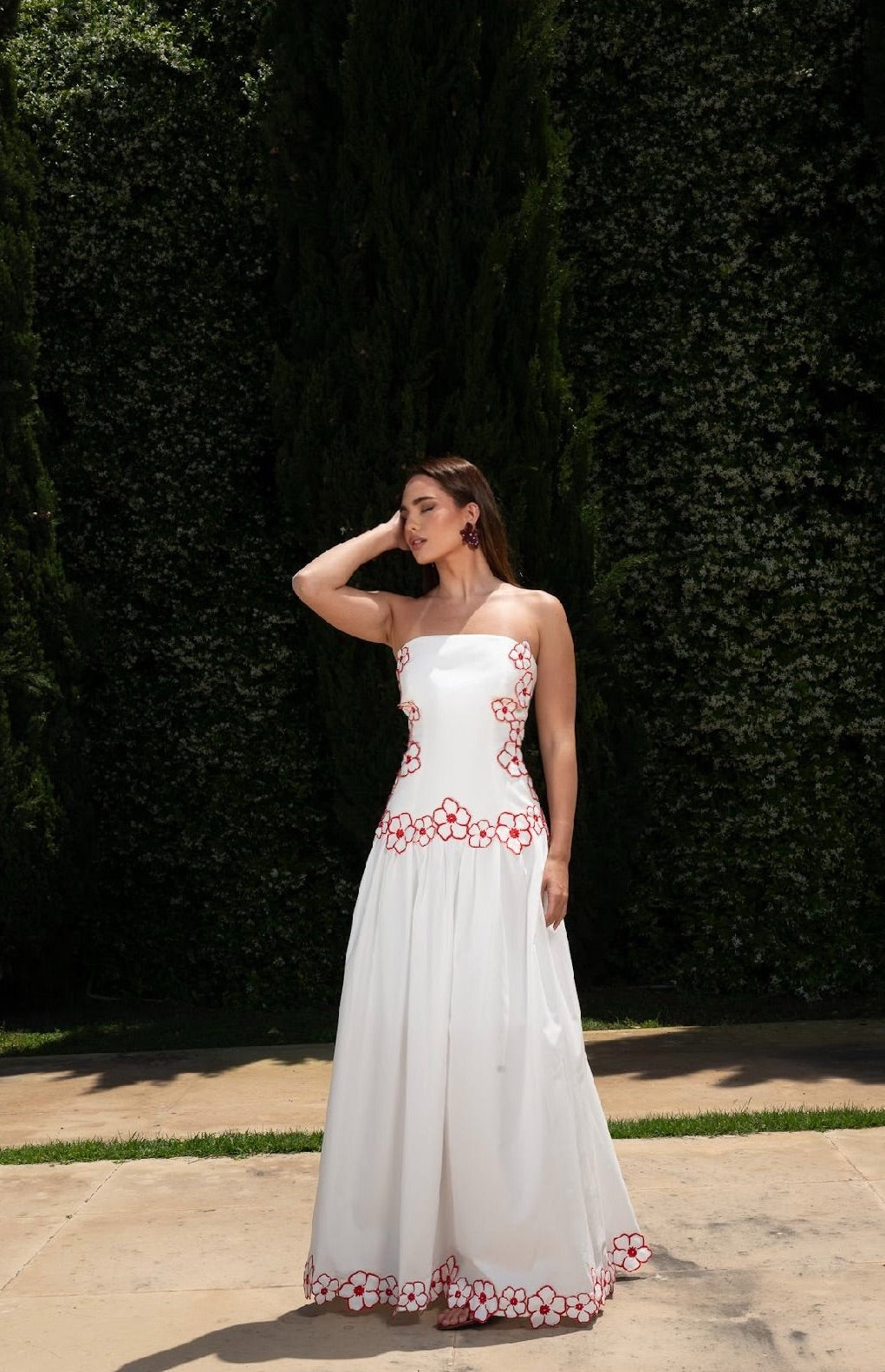 Fleur Dress [poplin red]