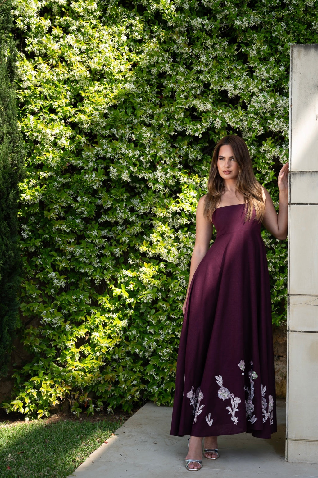 Misa Dress (Burgundy)