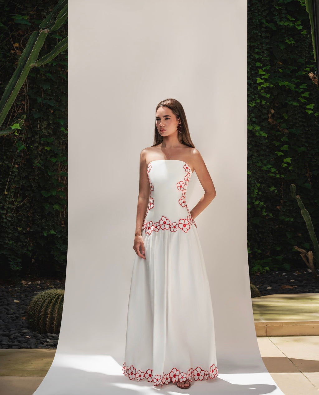 Fleur Dress [poplin red]