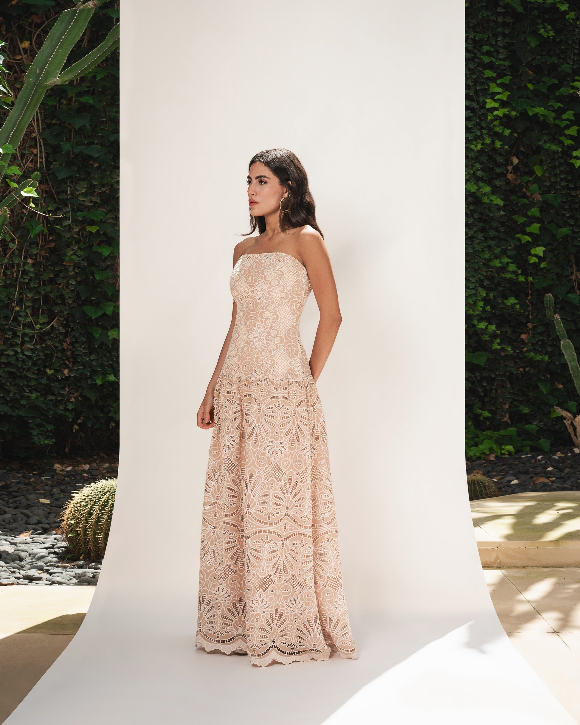 Camelia Dress (Beige)
