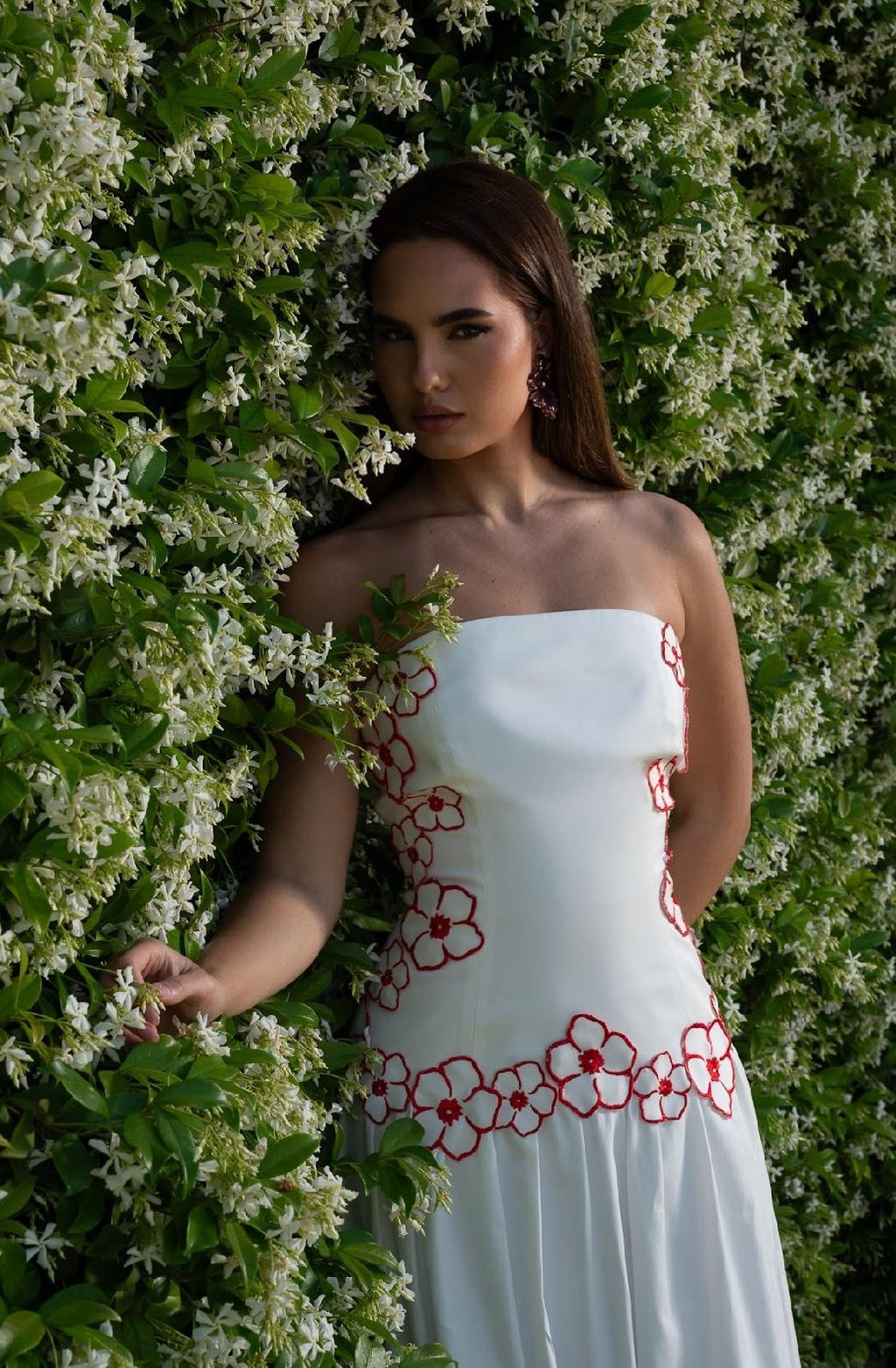 Fleur Dress [poplin red]