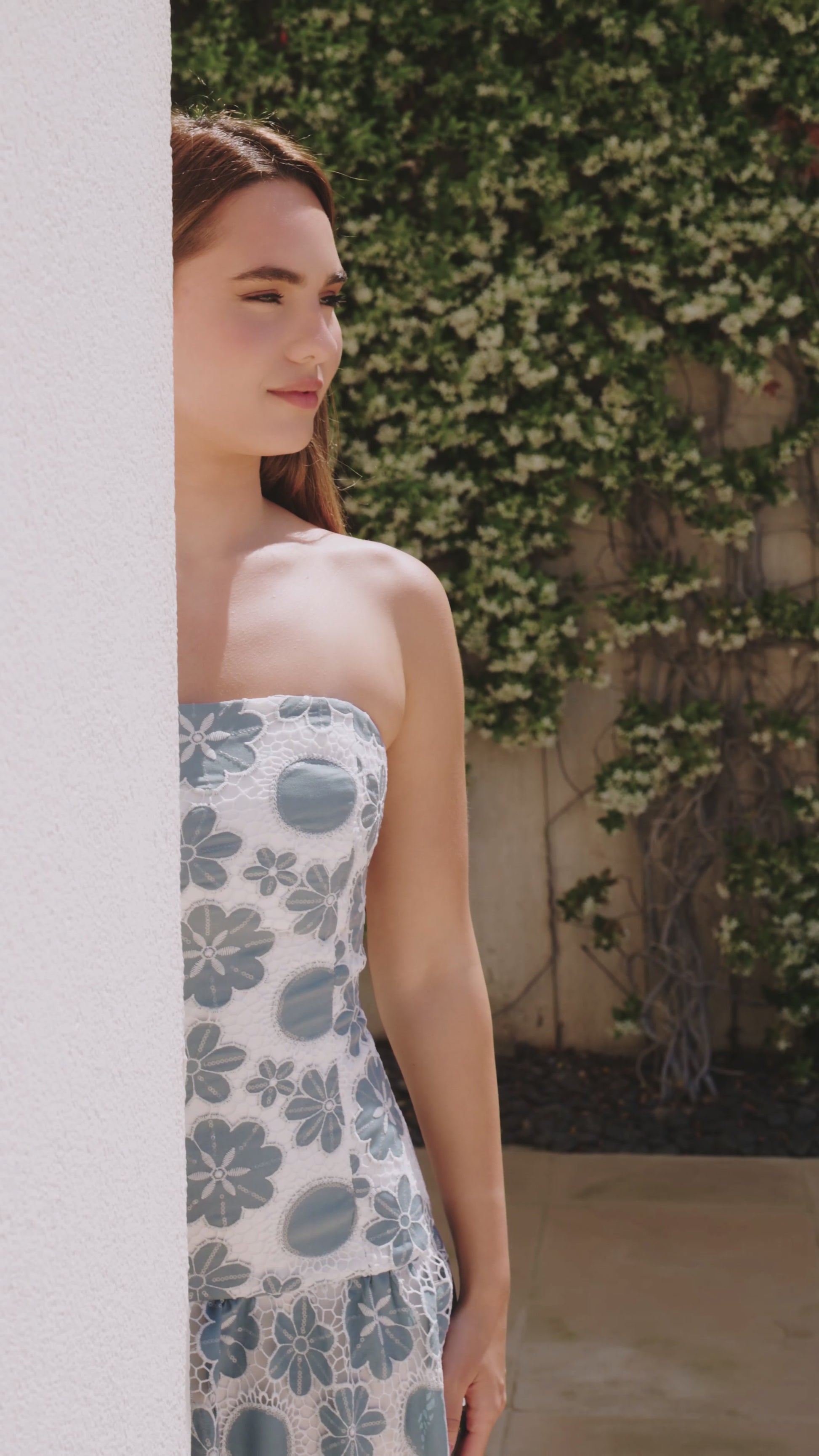 Fleur Dress [poplin aqua]